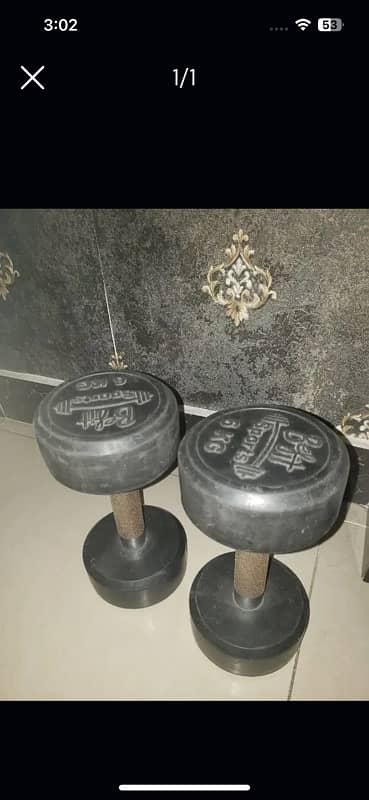 6KG Dumbell x 2 0