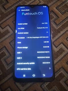 Vivo y11 with charger.