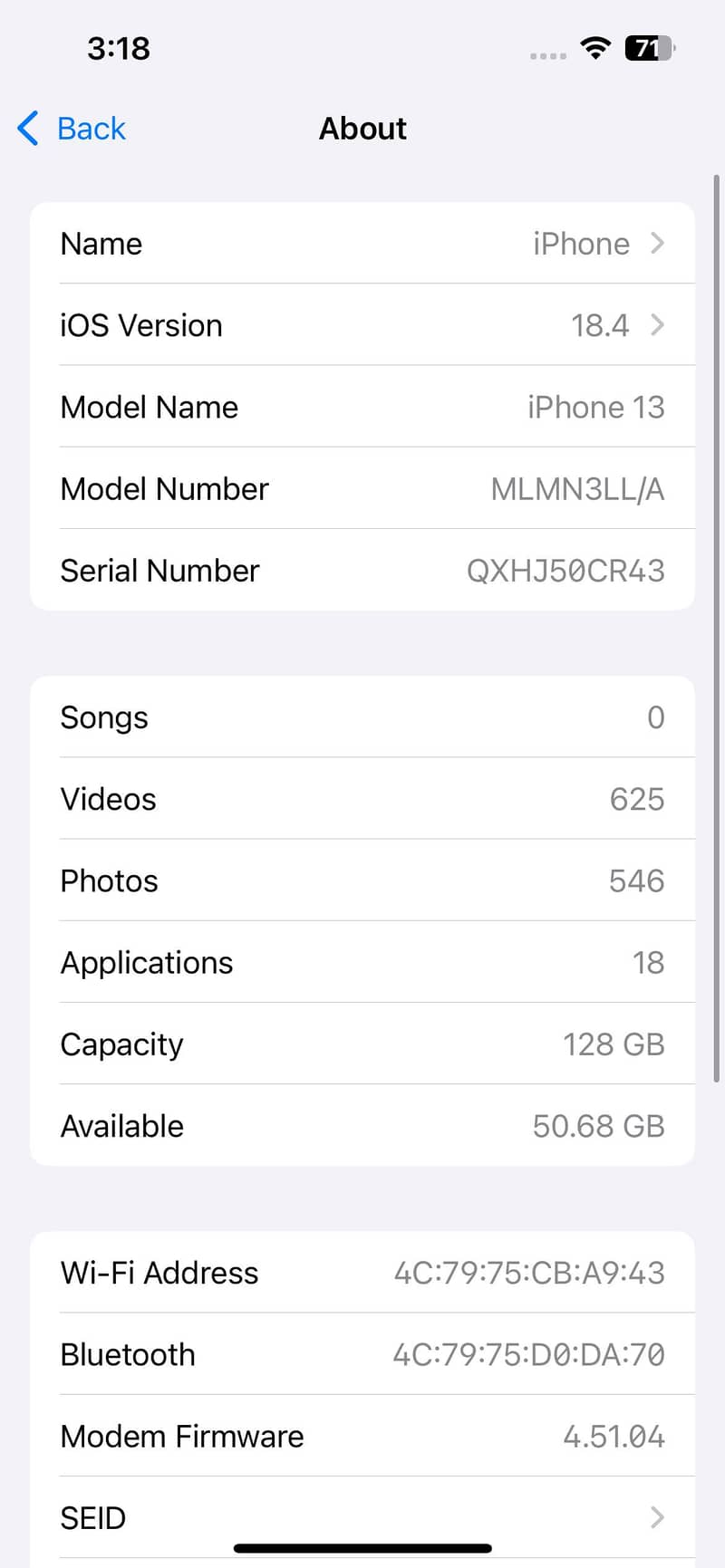 I phone 13 jv 128 2