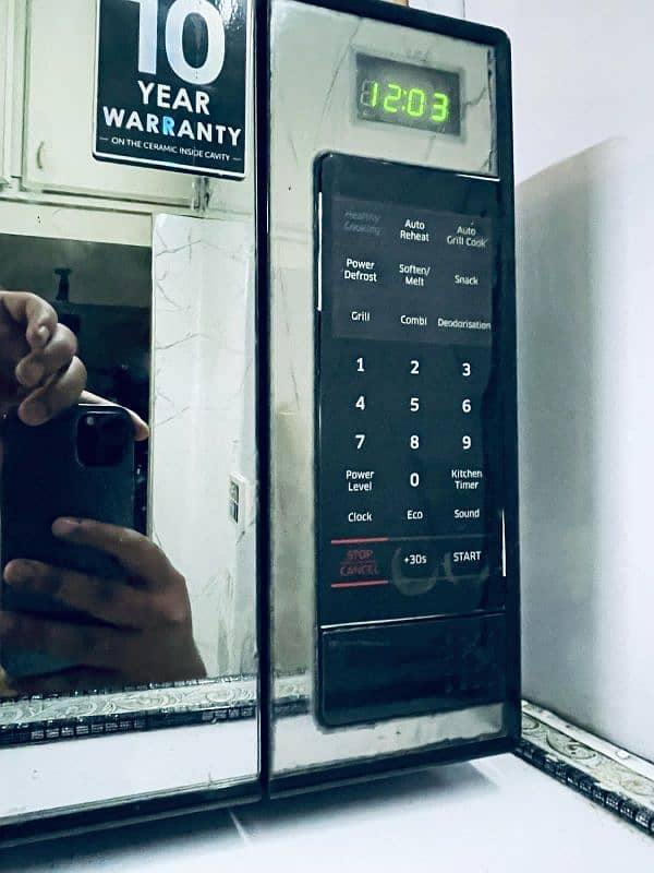 samsung microwave 1 year used without Box 8
