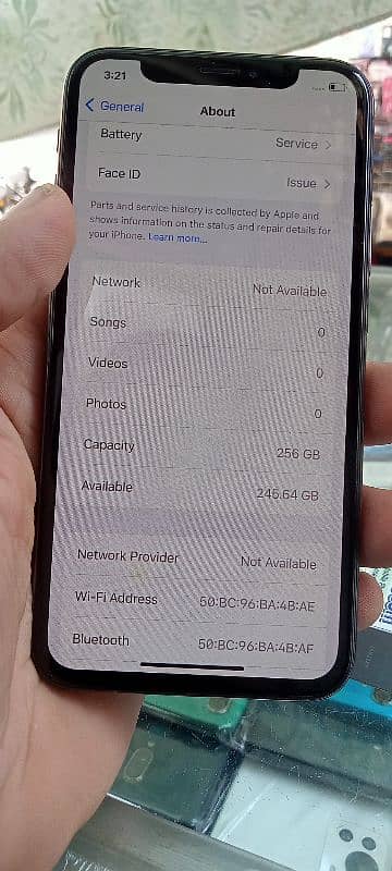 256 gb non pta jv face id not working 7 day warnty 5