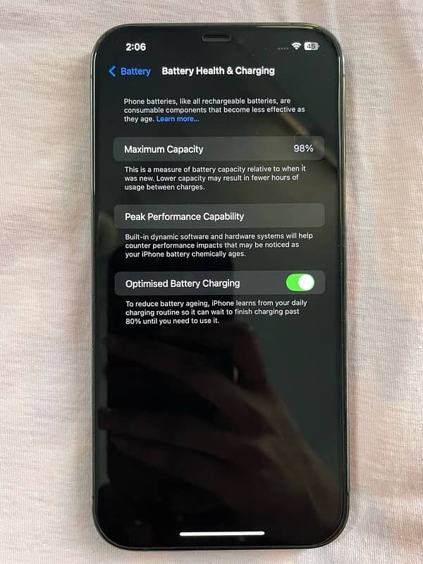 iPhone 12 Pro Max 256 GB 98% Non PTA (JV) 3
