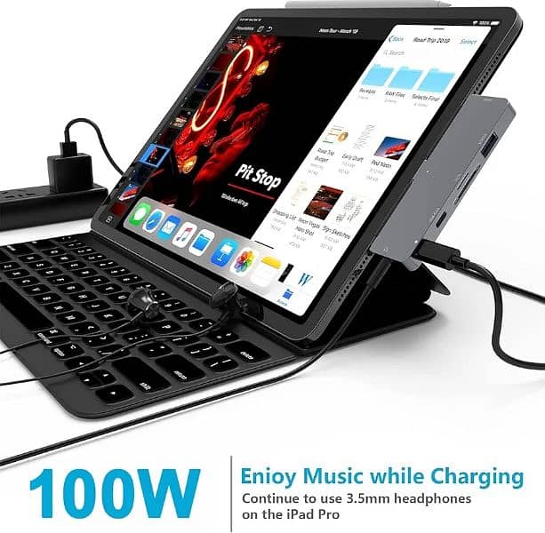 iPad Pro USB C Hub, 7-in-1 Adapter 3