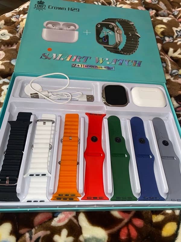 Android watch ultra 2 with airpods 2 pro 1