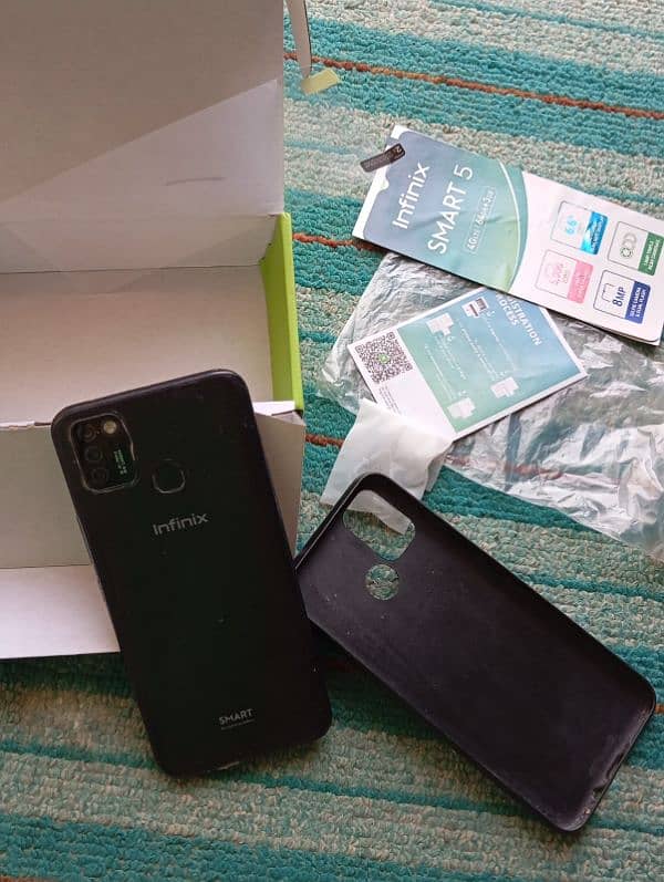 infinix smart 5. one year lady hand used 8