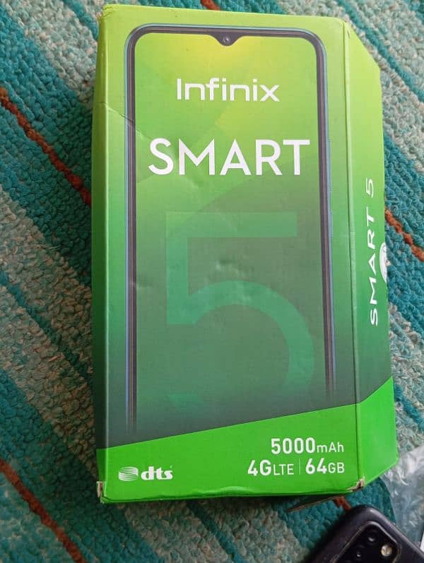 infinix smart 5. one year lady hand used 9