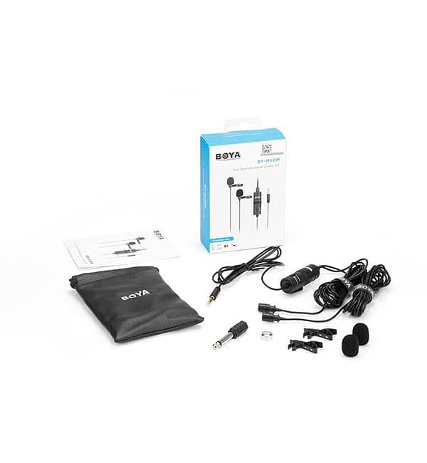 BOYO -M1DM Dual Omni-directional Lavalier Mic 1