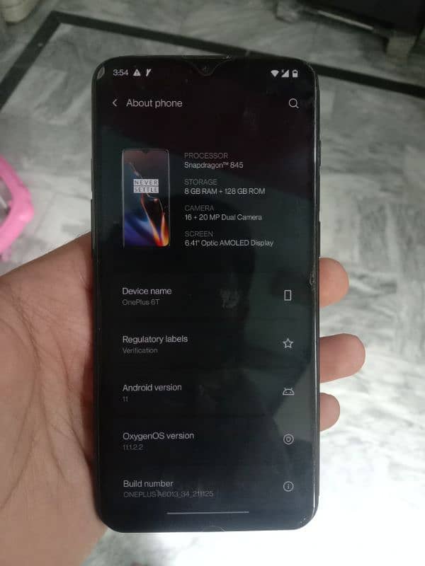 OnePlus 6t 8 128 urgent sell 03248495447 0