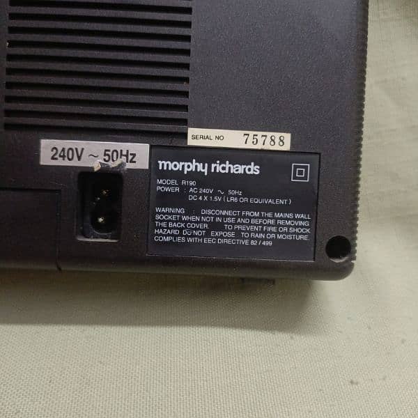 Radio . Morphy Richards 3Band 6