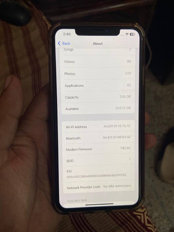 iphone xs max 256gb FU 7