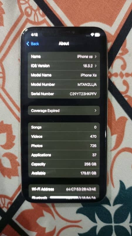 I phone xs non pta 3