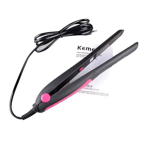 Kemei 1211 Portable Hair Straightener – Easy Styling for Every Look 1