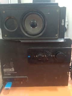 1 bass speaker and 2 normal speakers