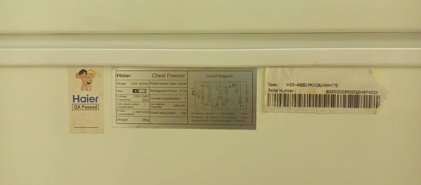 Haier HRF 380 Refrigerator and HDF 405SD Deep Freezer 9