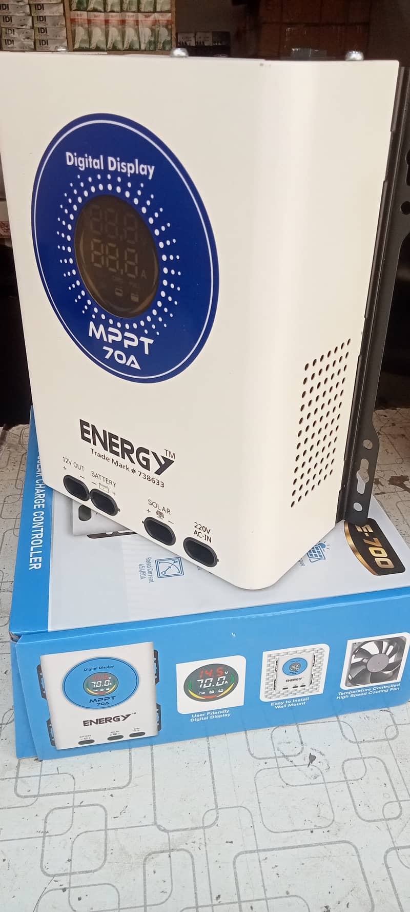 Energy Mppt solar charge controller 70Amp 12/24v 3
