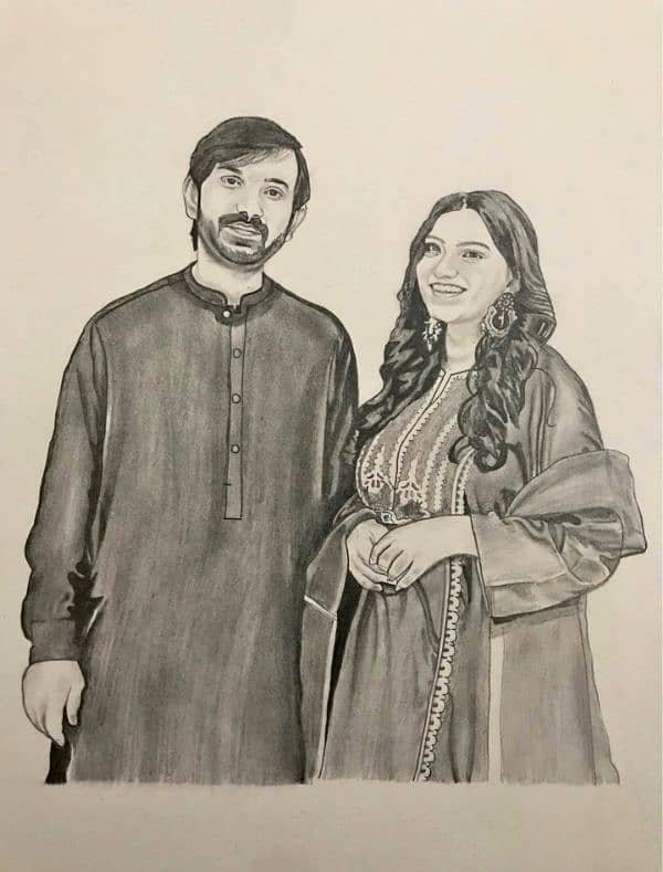 Sketching for couples, singles, etc | High quality and great finishing 0