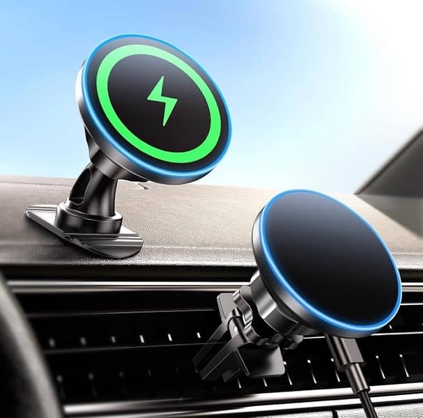 MagSafe Car Charger & Mount for iPhone, Vent/Dash Use 0