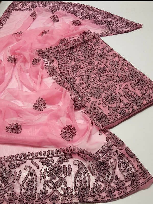 new arrival chicken Kari shirt and dupatta 9