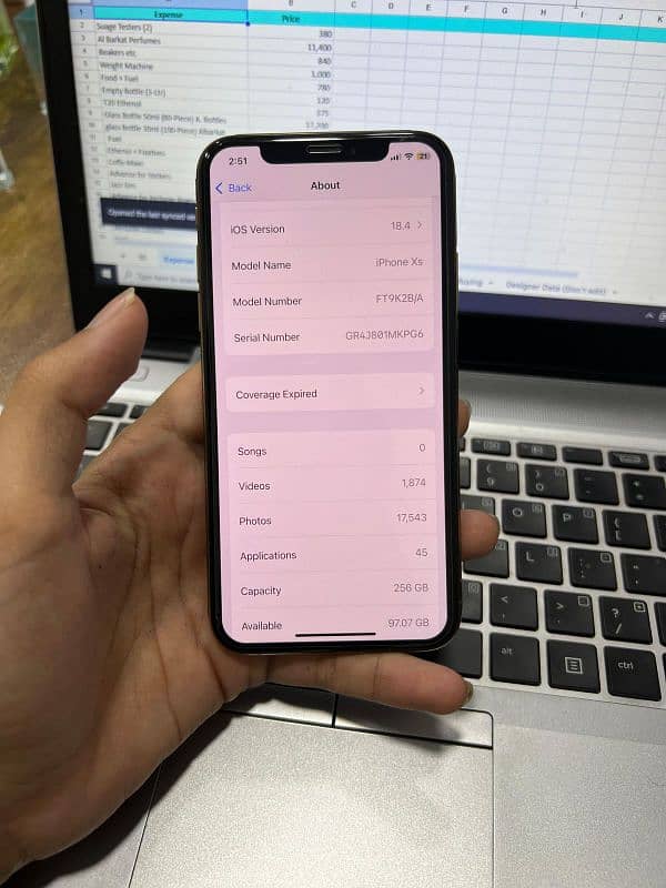 Iphone XS 256GB Dual Pta 7