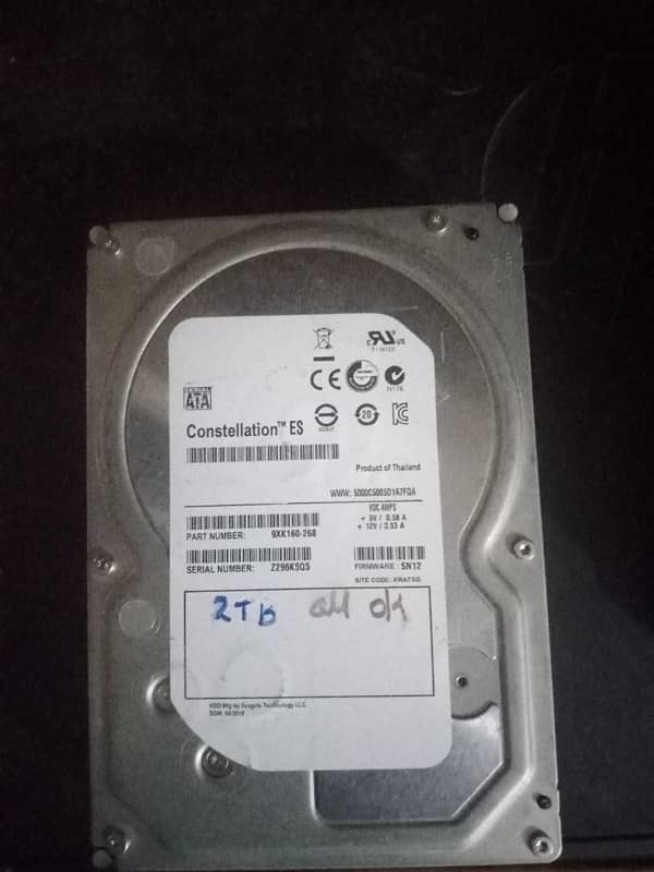 2TB  and 1TB disktop hard available 6