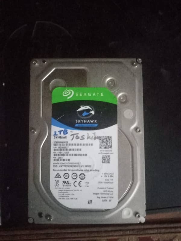 2TB  and 1TB disktop hard available 8