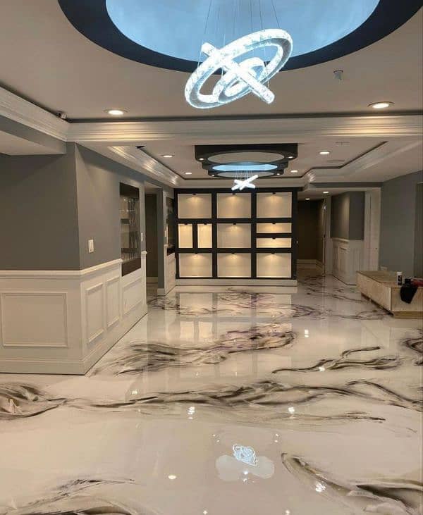 wallpaper/pvc panel,wooden & vinyl floor/led rack/ceiling,blind/grass 5