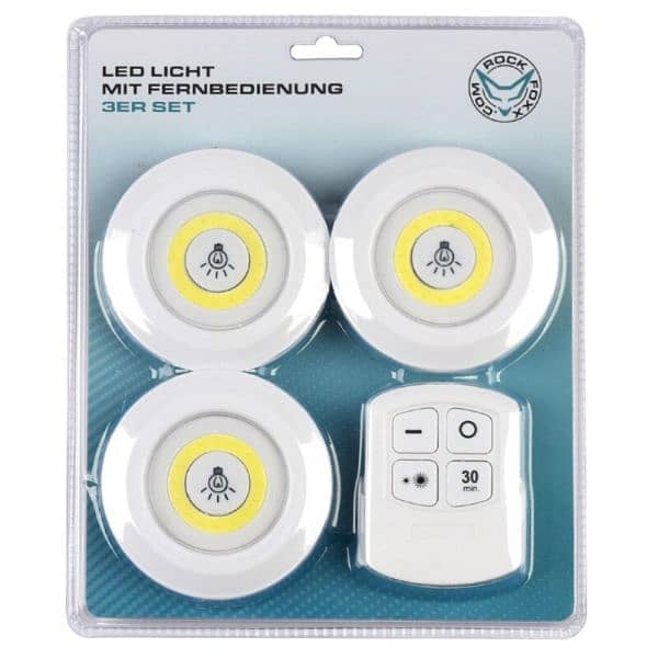 Remote Control LED Lights - Pack Of 3 1