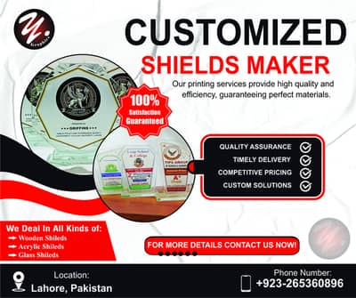 Customized Shiled Maker #Printing Services