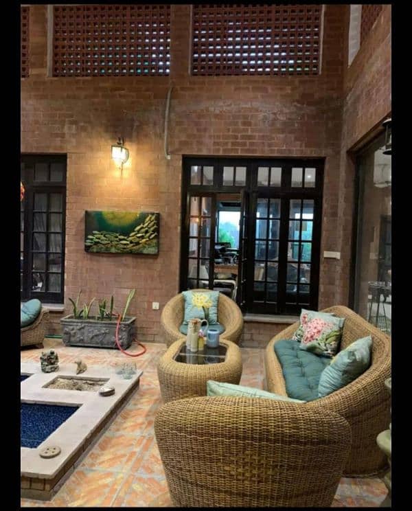 cane sofas 3+1+1 and centre table 0