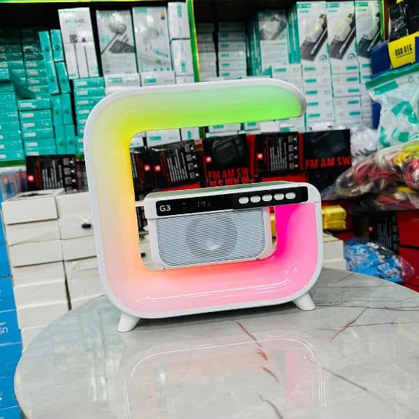 Led Wireless speaker+Wireless charging for Mobile 3