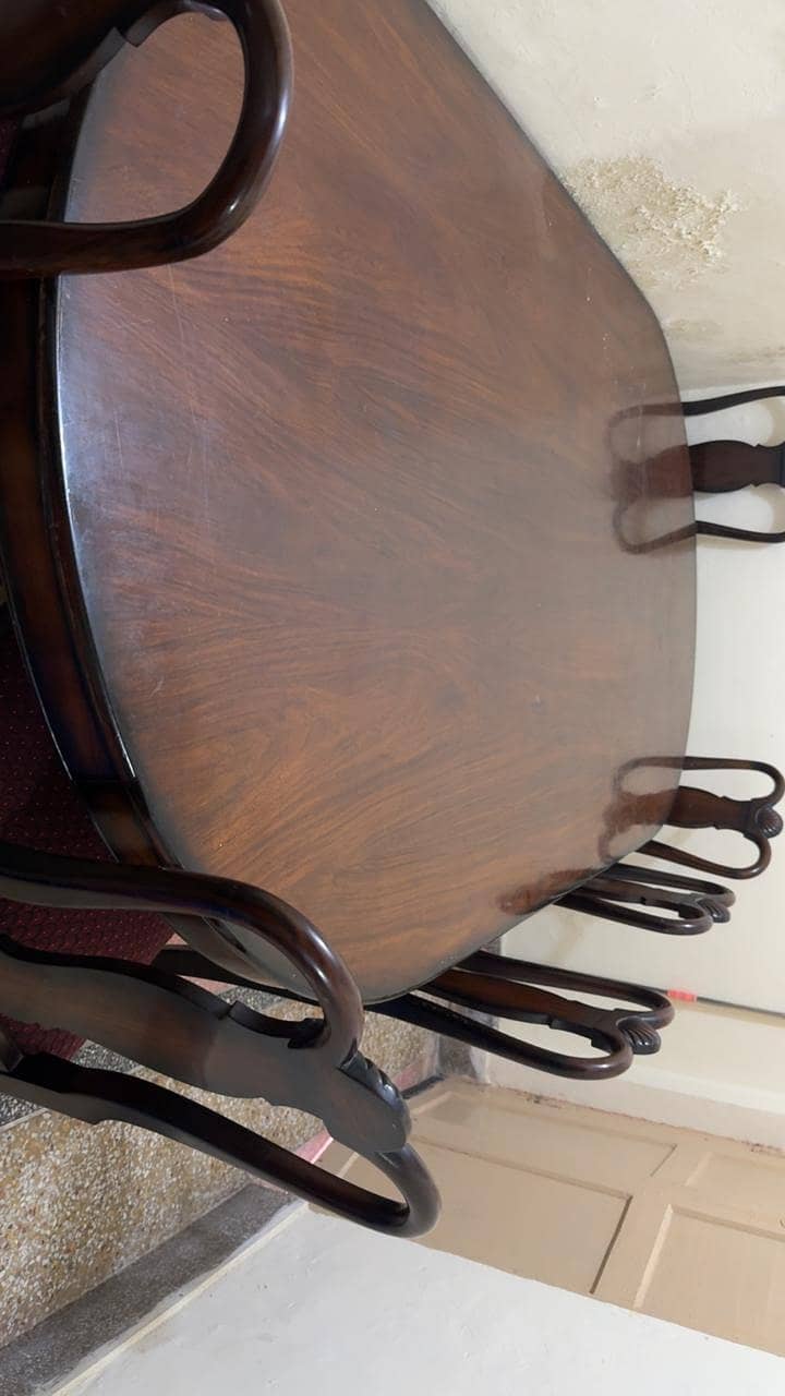 dining table along 8 chairs 0
