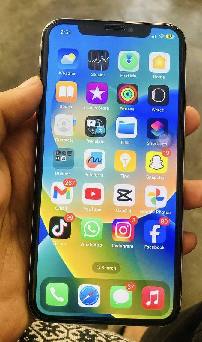 IPhone X . PTA Approved. With box. And charger. 2