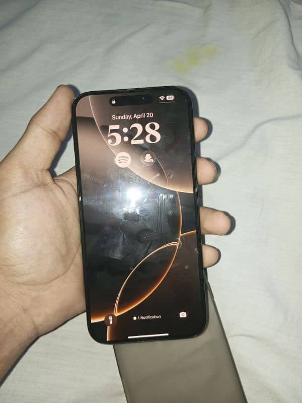 Iphone 16 pm black jv bAttery 100 cc 32 10/10 1