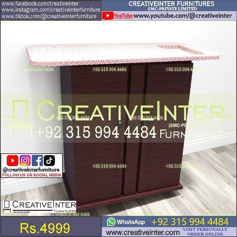 Iron Stand Dressing Cupboard Almari istri press wardrobe iron cloth 13