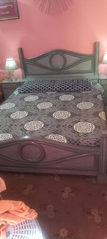 BED ,SIDE TABLE, WITH MATTRESS 12