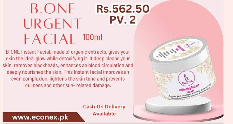 B. one instant facial 0