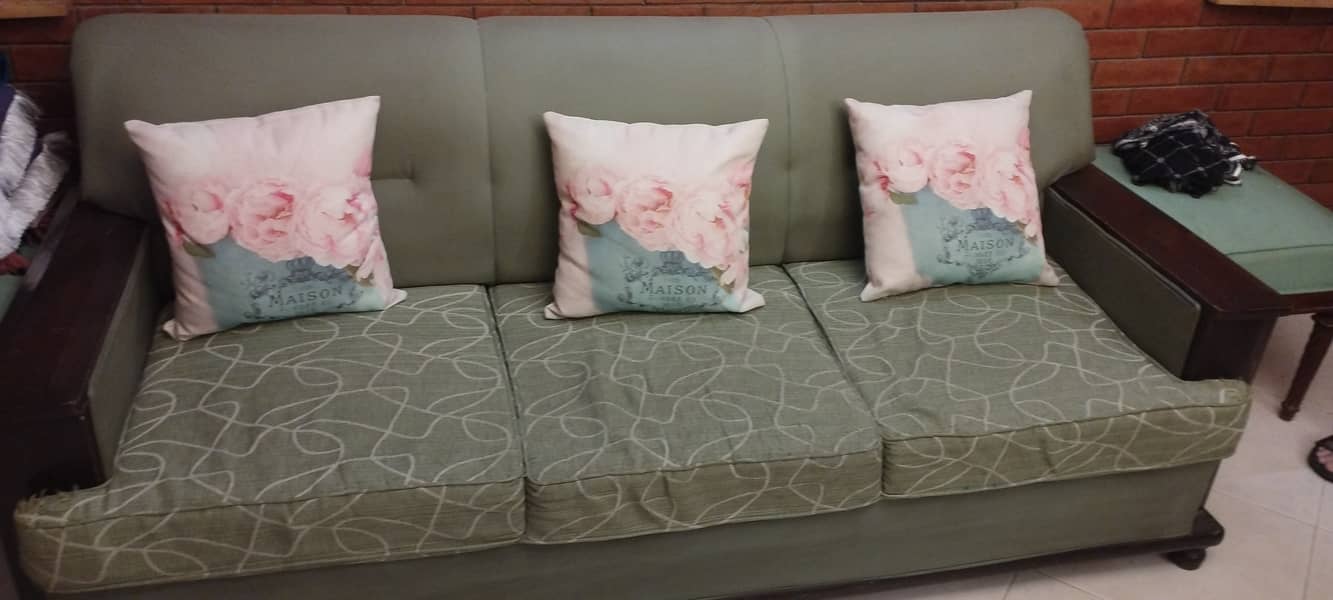 Sofa set pistachio colour 4