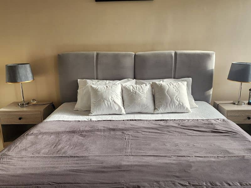 Modern style King Size Bed, Sofa, and Chair 0