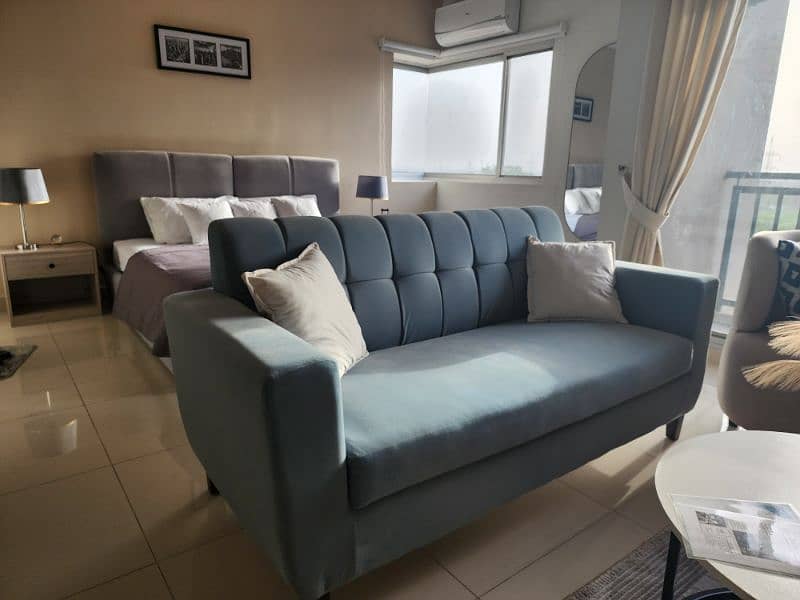 Modern style King Size Bed, Sofa, and Chair 4