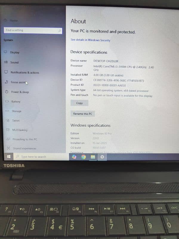 Toshiba Satellite Pro C 50 - Core i3 - 3rd Gen 5