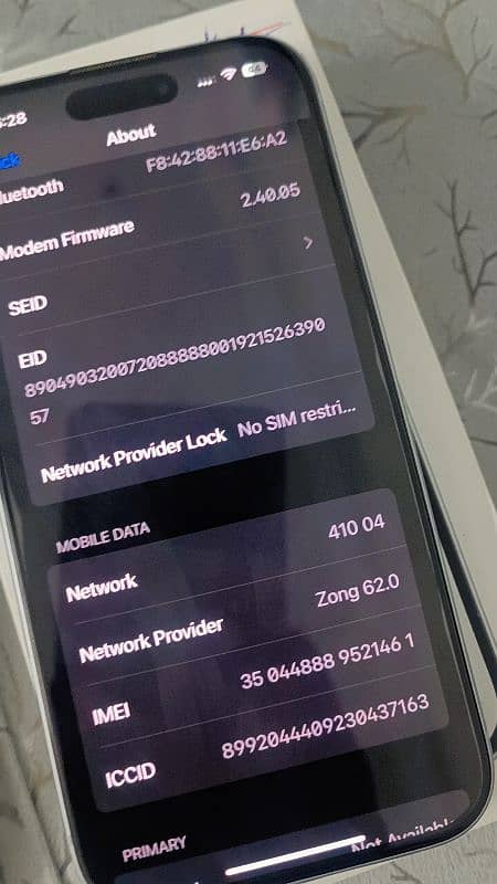 Apple iphone 15 factory unlock 128 gb 100 battery 53 cycle only 7