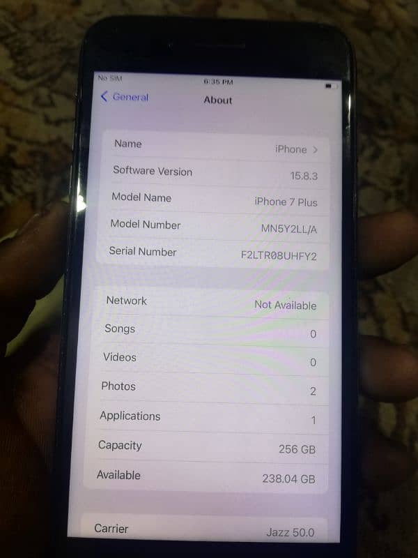 IPhone 7pluse 256gb non pta 3