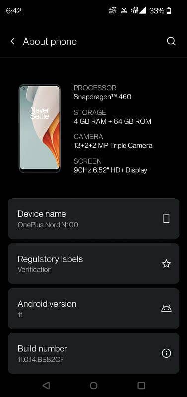 OnePlus Nord N100 mint condition 10/10 7