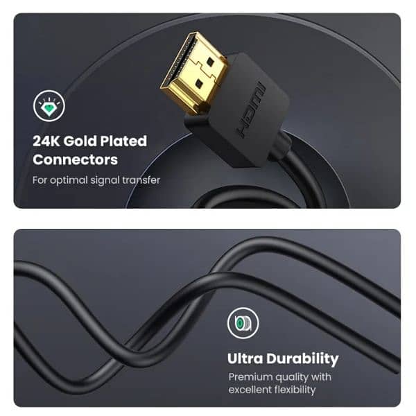 Micro HDMI to HDMI 3 meter Long 4k/60Hz Brand New 100% Original 5