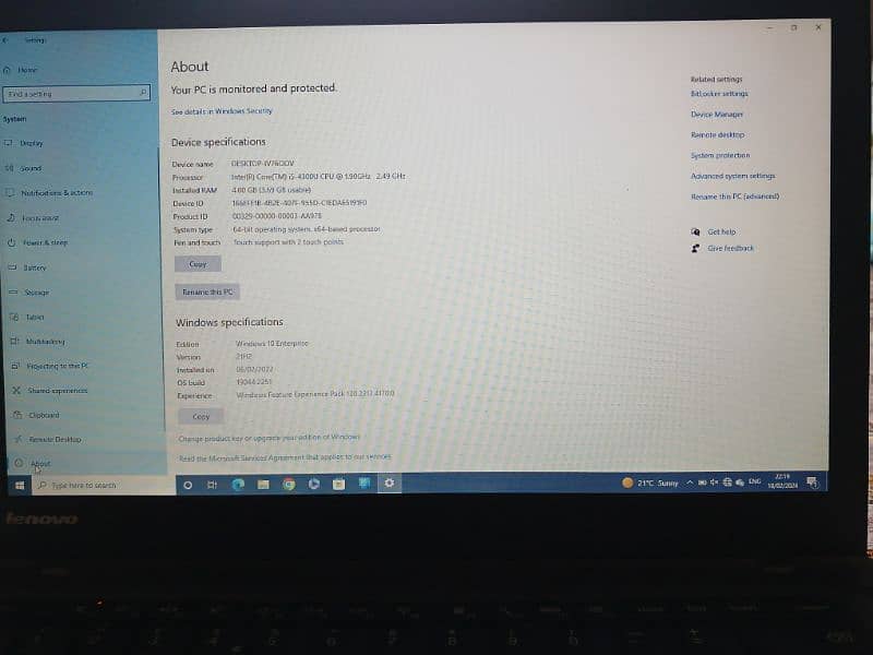 Lenovo Thinkpad t440 Core i5 0