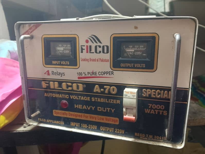 Filco automatic 7000 watt stabilizer 0