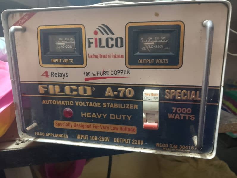 Filco automatic 7000 watt stabilizer 1