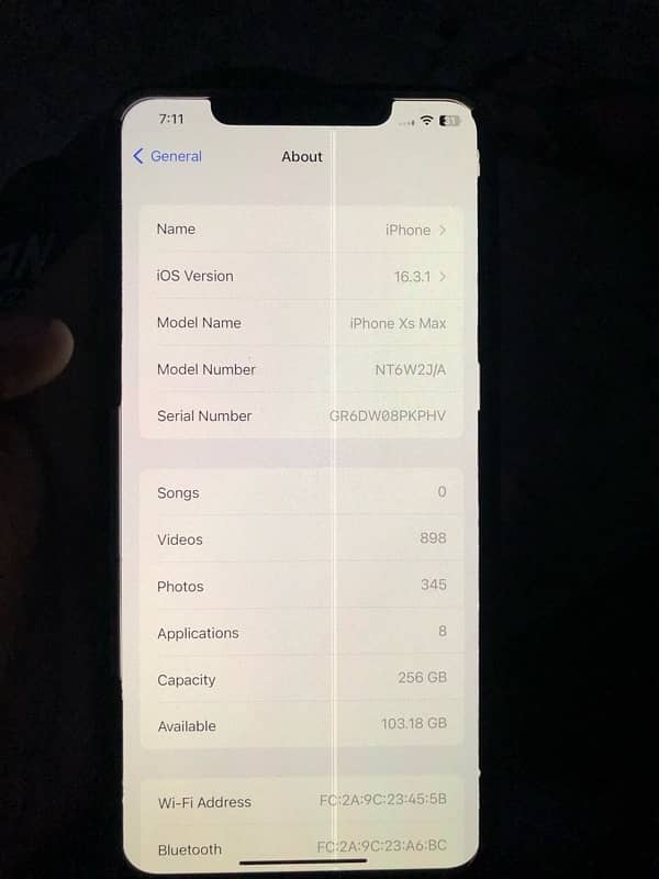 iphone xs Max non pta 256 Gb 7