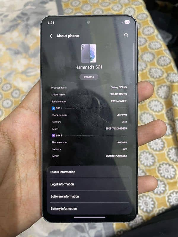 Samsung Galaxy S21 8/128 Non PTA 7