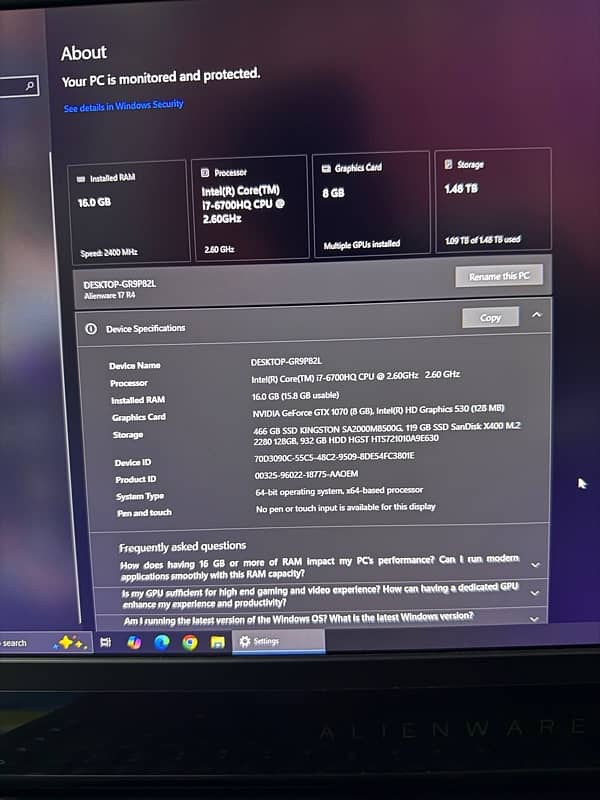 Dell Alienware 17 R4 8